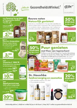 G&W GezondheidsWinkel folder voorblad