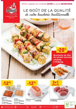 Renmans couverture de brochure