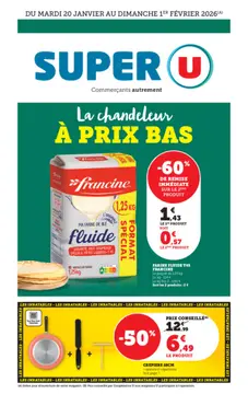 Super U couverture de brochure