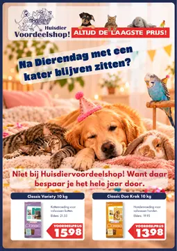 Huisdiervoordeelshop folder voorblad