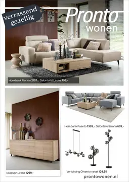Pronto Wonen folder voorblad