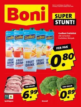 Boni folder voorblad