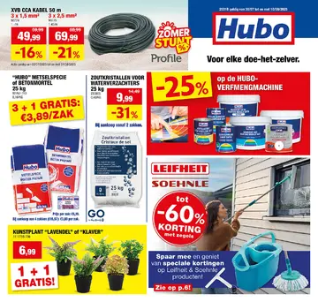 Hubo folder voorblad