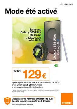 Orange couverture de brochure