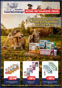 Huisdiervoordeelshop folder voorblad