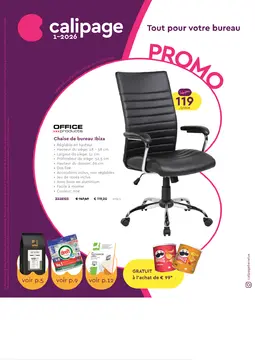 Calipage couverture de brochure