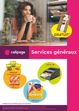 Calipage couverture de brochure