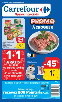 Carrefour couverture de brochure