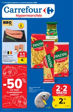 Carrefour couverture de brochure