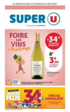 Super U couverture de brochure