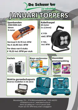 De Schuur BV folder voorblad