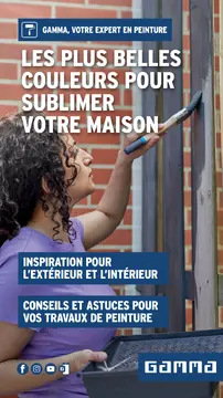 GAMMA Magazine Peinture couverture de brochure