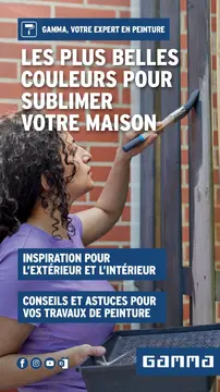 GAMMA Magazine Peinture couverture de brochure