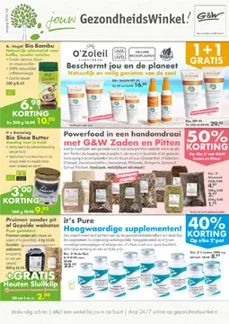 G&W GezondheidsWinkel folder voorblad