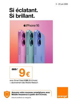 Orange couverture de brochure