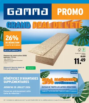 GAMMA couverture de brochure