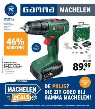 GAMMA Machelen folder voorblad
