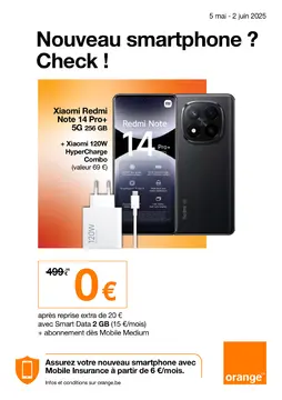Orange couverture de brochure