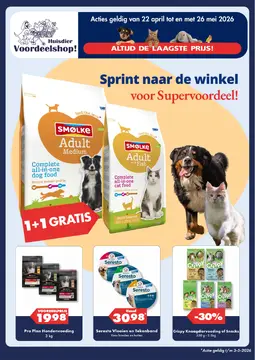 Huisdiervoordeelshop folder voorblad