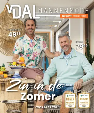 Van Dal mannenmode folder voorblad