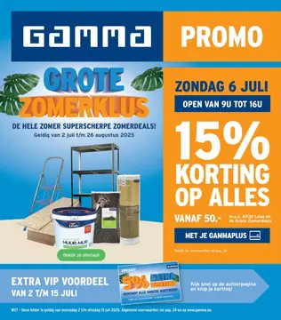 GAMMA folder voorblad