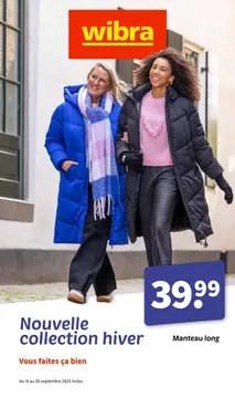 Wibra couverture de brochure