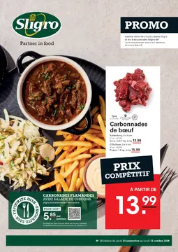 Sligro couverture de brochure