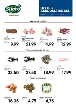 Sligro-M couverture de brochure