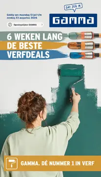 GAMMA Verfspecial folder voorblad