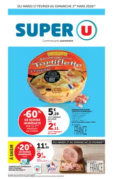Super U couverture de brochure