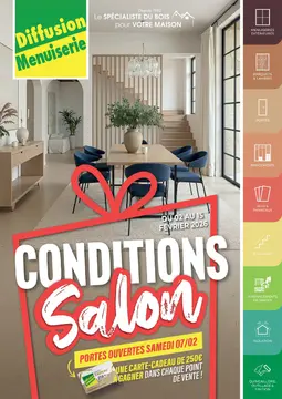 Diffusion Menuiserie couverture de brochure