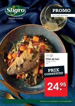 Sligro couverture de brochure