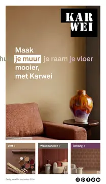 Karwei Woonspecial Verf & Behang folder voorblad