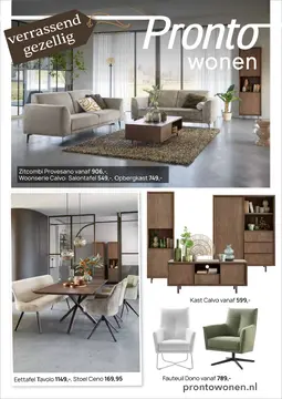 Pronto Wonen folder voorblad
