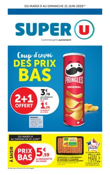 Super U couverture de brochure