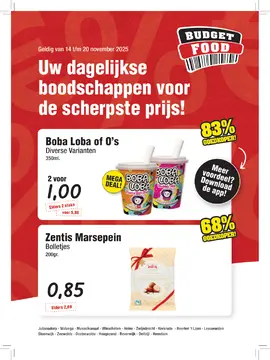 Budget Food folder voorblad