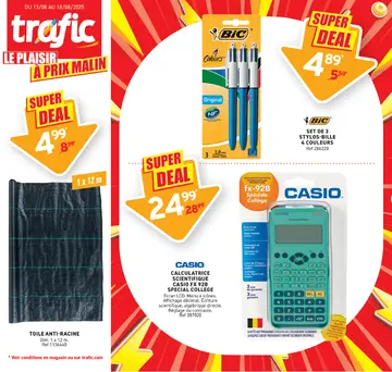 Trafic couverture de brochure