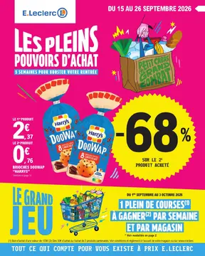 E.Leclerc couverture de brochure