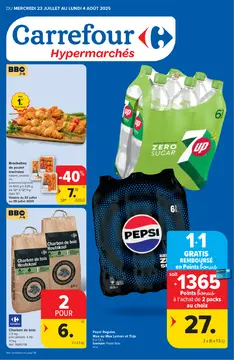 Carrefour couverture de brochure