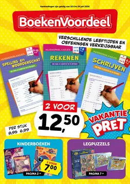 BoekenVoordeel folder voorblad