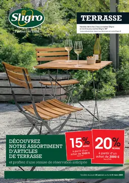 Sligro couverture de brochure
