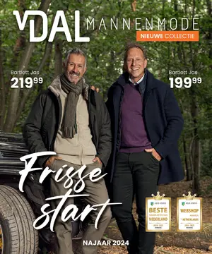 Van Dal mannenmode folder voorblad