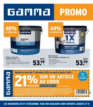 GAMMA couverture de brochure