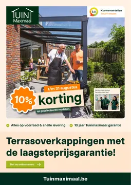 Tuinmaximaal folder voorblad