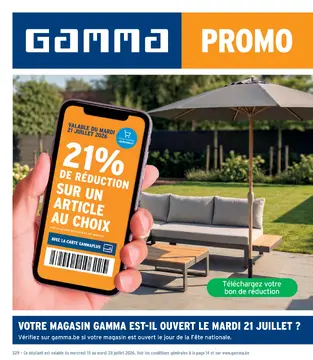 GAMMA couverture de brochure