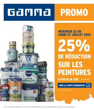 GAMMA couverture de brochure