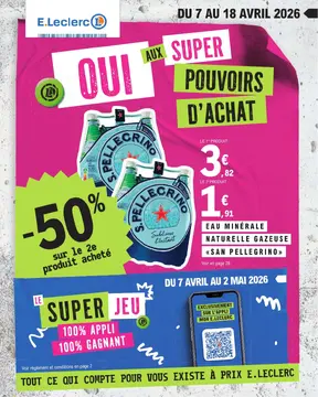 E.Leclerc couverture de brochure