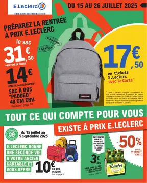 E.Leclerc couverture de brochure