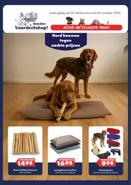 Huisdiervoordeelshop folder voorblad