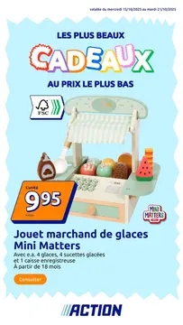 Action couverture de brochure